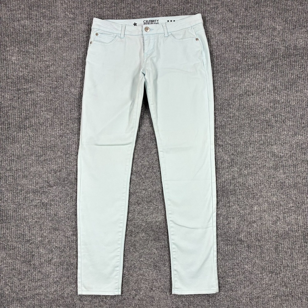Celebrity Pink Skinny Jeans Womens Size 9 Placid Blue Stretch Low Rise Denim